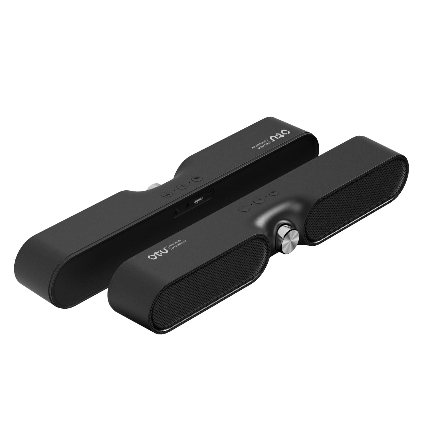 OTU BSO1 Portable Bluetooth Speaker with Deep Bass, 2000mAh Battery, 6-Hour Playtime, Wireless Subwoofer – Black
