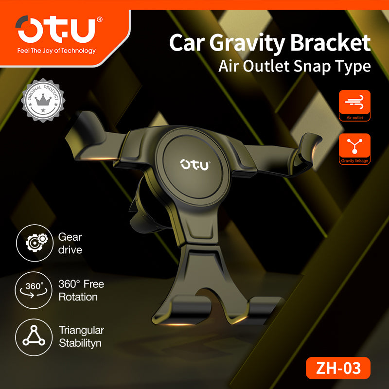 OTU ZH03 Universal Gravity Car Phone Holder - 360° Adjustable Vent Mount, Secure & Hands-Free for All Cars