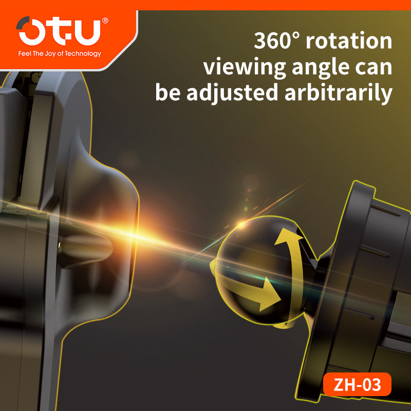 OTU ZH03 Universal Gravity Car Phone Holder - 360° Adjustable Vent Mount, Secure & Hands-Free for All Cars
