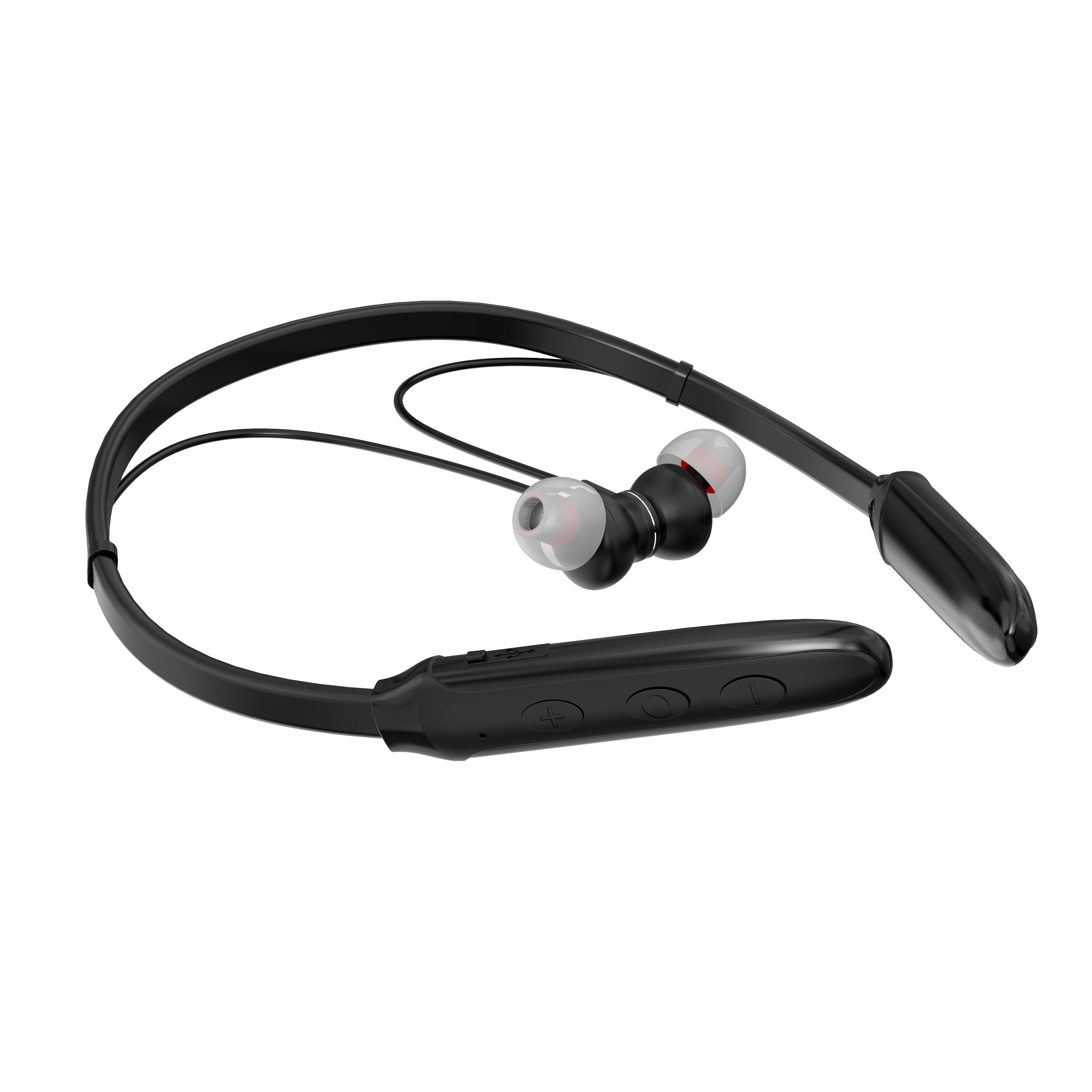OTU AI06 Neckband Bluetooth Headphones, 8H Playback Sports Headset with HiFi Stereo, Secure Fit for Running and Workout