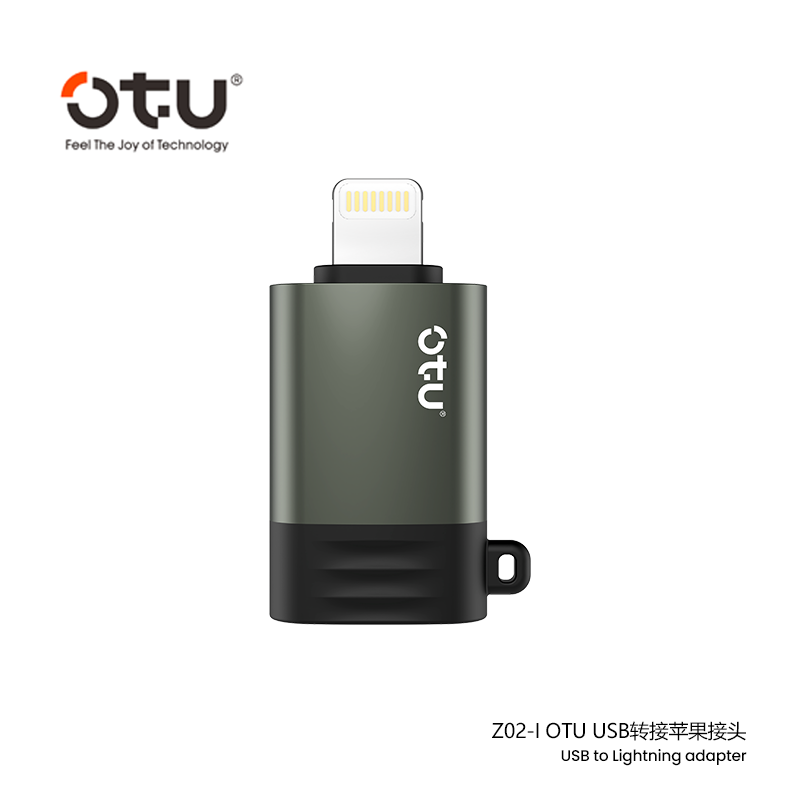 OTU Z02 Dual-Port OTG Adapter: Lightning/USB-C to USB 2.0 Converter | 200MB/s Transfer Speed, Aluminum Alloy Build, Plug & Play for Phones