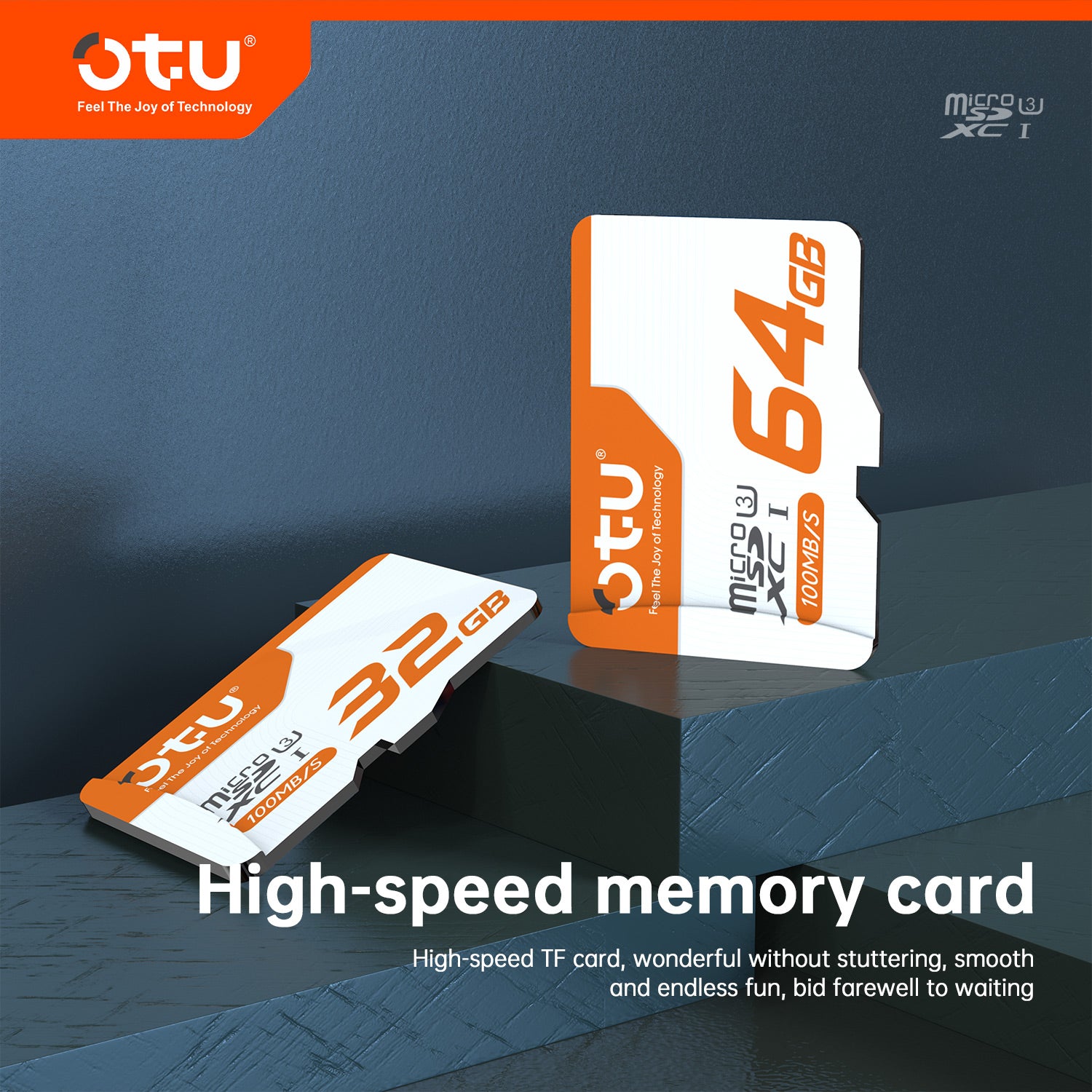 OTU MicroSD Card  High-Speed MicroSD Card - U3, Class 10, A1, 100MB/s for Phones, Drones, Cameras & Nintendo Switch