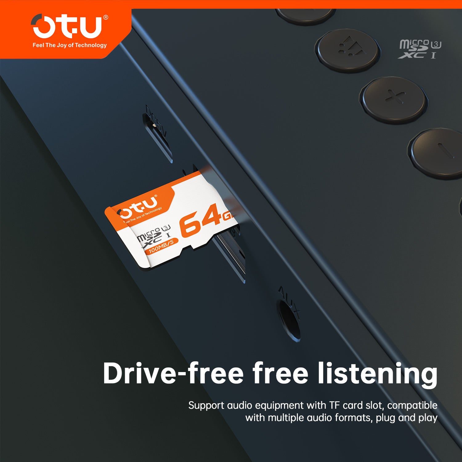 OTU MicroSD Card  High-Speed MicroSD Card - U3, Class 10, A1, 100MB/s for Phones, Drones, Cameras & Nintendo Switch