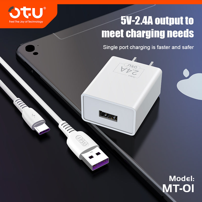 OTU MT01 Smart & Fast Charger Cable – Safe 5V/2.4A Multi-Device Charging Pad