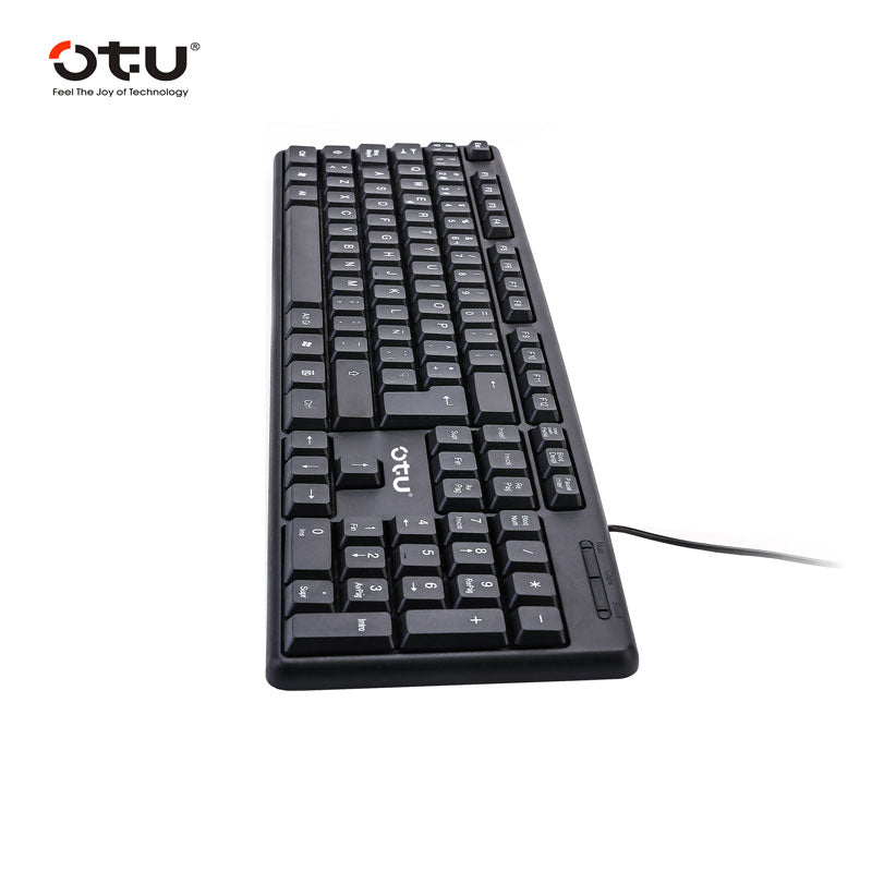 OTU JP-01 Wired Keyboard with U-Shaped Keycaps – Comfort Typing, Plug & Play for PC/Mac