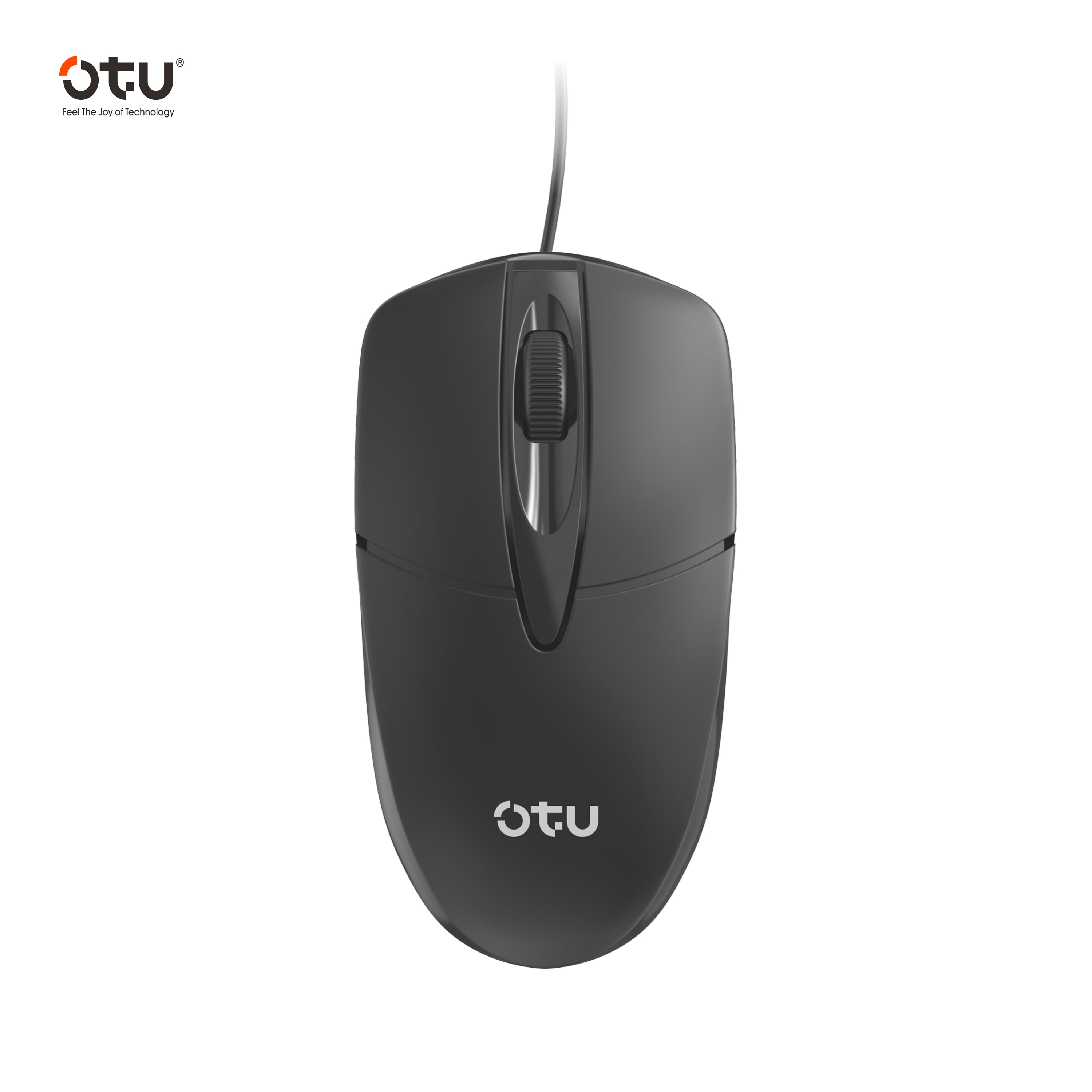 OTU S01 Ultra-Quiet USB Computer Mouse - Ergonomic, 8 Million Clicks, Plug & Play for PC, Mac, Laptop