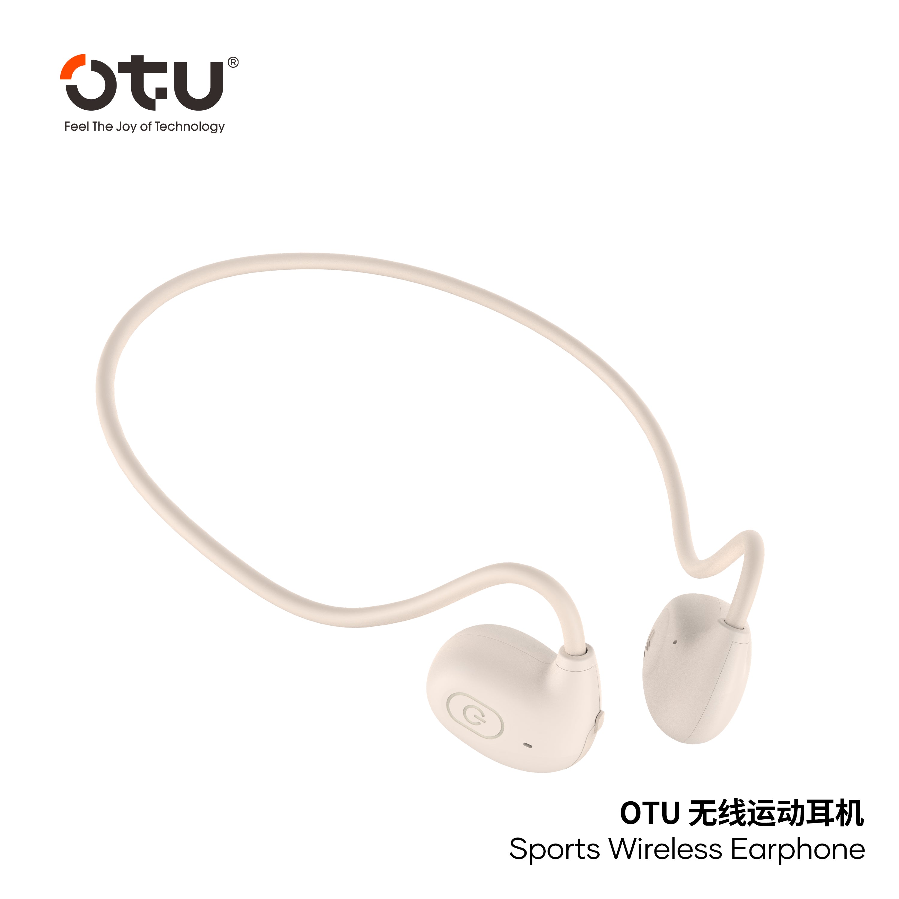 OTU Ai-401 Open Ear Sports Headphones - Bluetooth 5.3, 360° Panoramic Sound, ENC Noise Reduction, Titanium Frame, Sweatproof