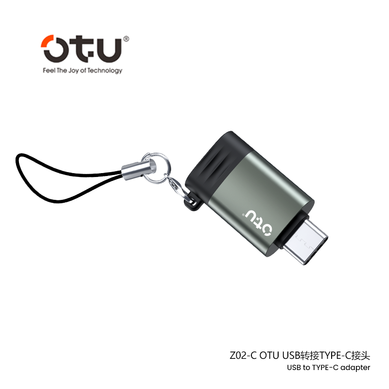 OTU Z02 Dual-Port OTG Adapter: Lightning/USB-C to USB 2.0 Converter | 200MB/s Transfer Speed, Aluminum Alloy Build, Plug & Play for Phones
