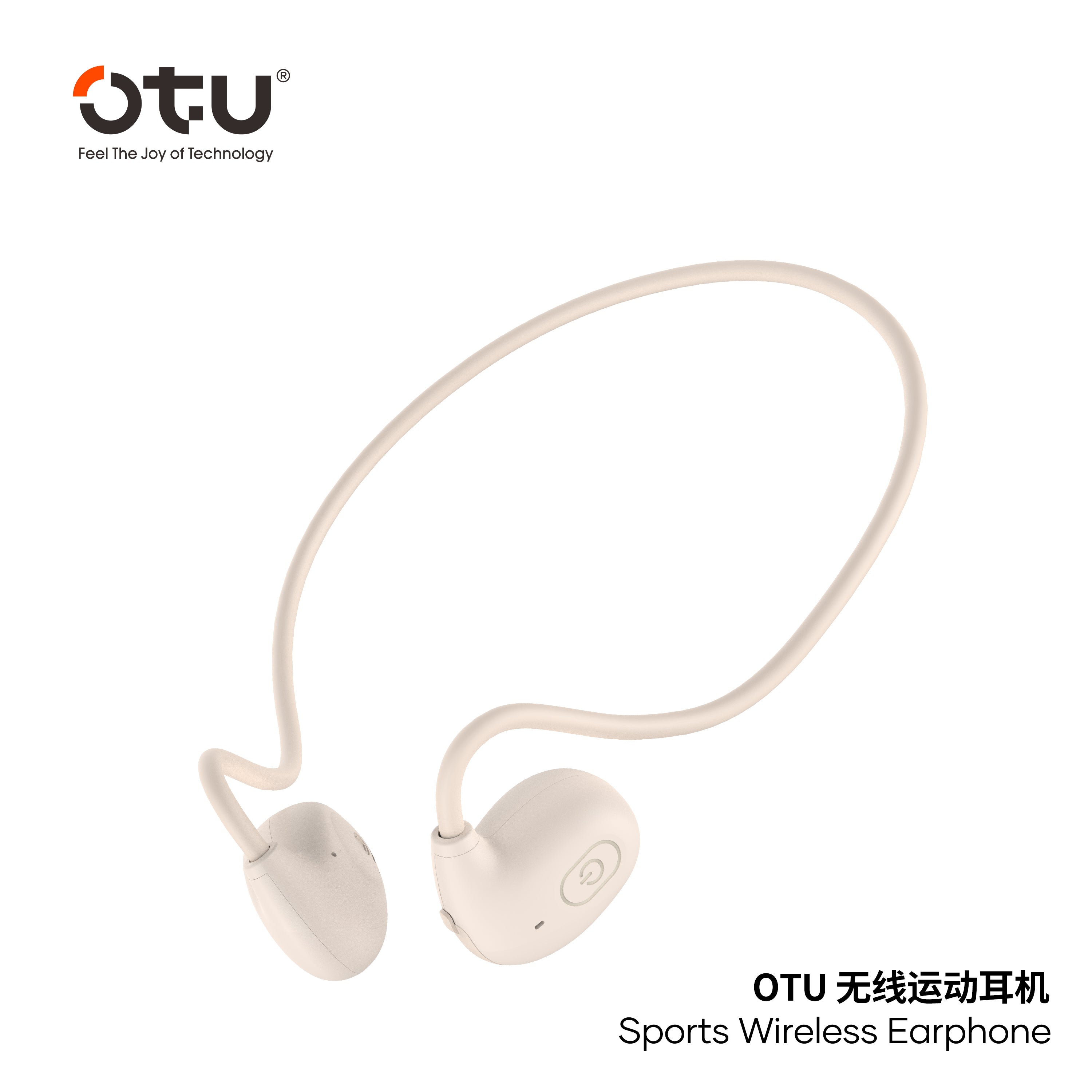 OTU Ai-401 Open Ear Sports Headphones - Bluetooth 5.3, 360° Panoramic Sound, ENC Noise Reduction, Titanium Frame, Sweatproof