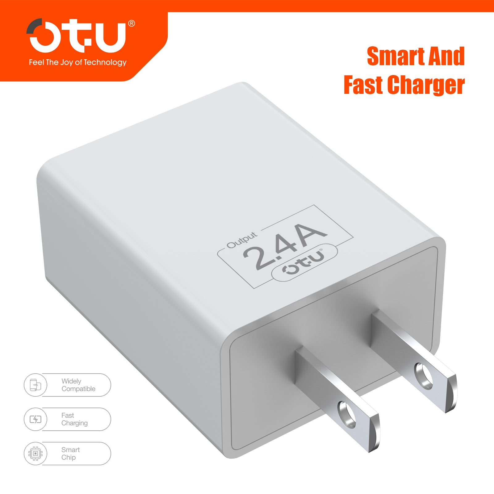 OTU MT01 Smart & Fast Charger Cable – Safe 5V/2.4A Multi-Device Charging Pad