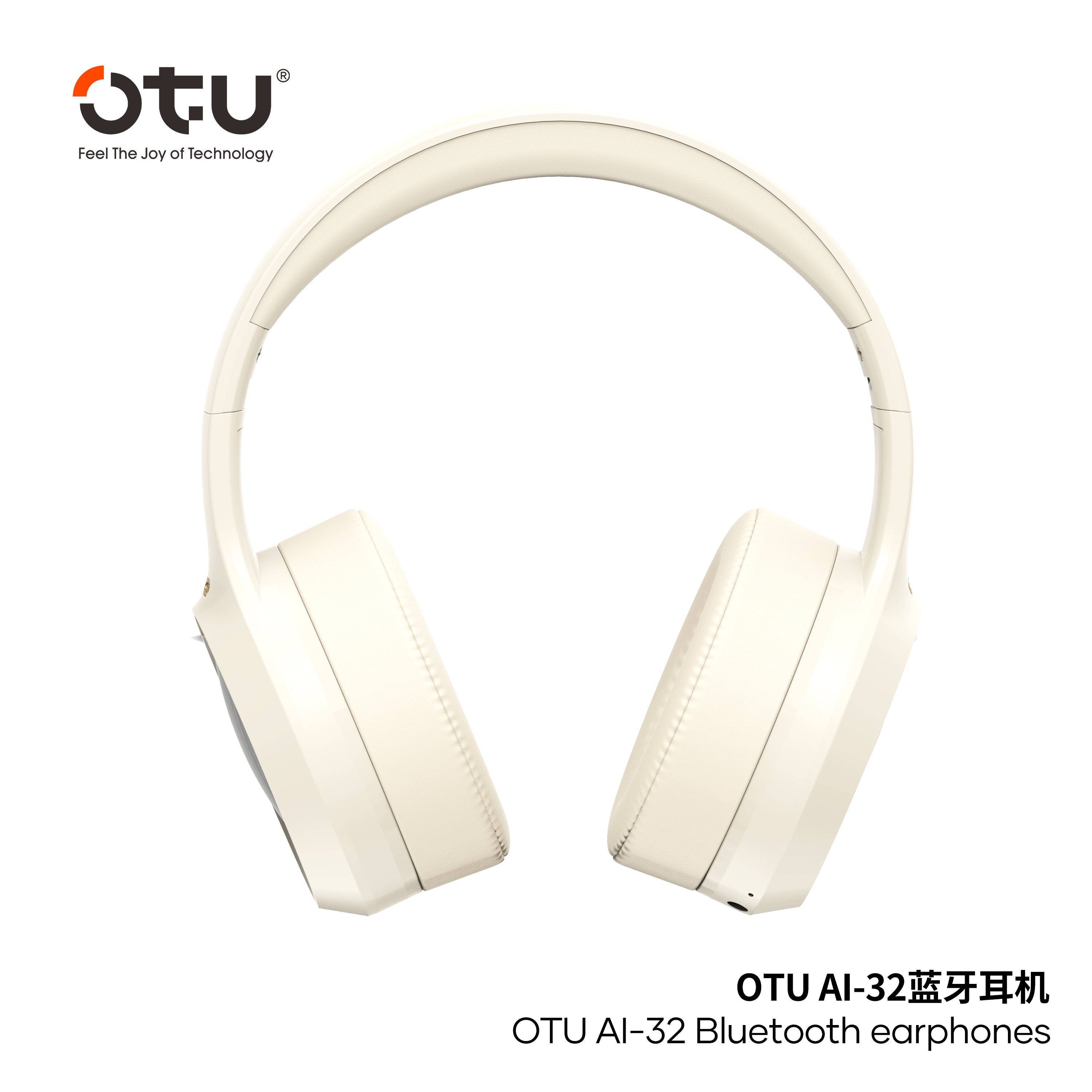 OTU Ai-32 Bluetooth Headphones - 30H Playtime, ENC Noise Cancelling, Foldable, Hi-Fi Sound, Bluetooth 5.4