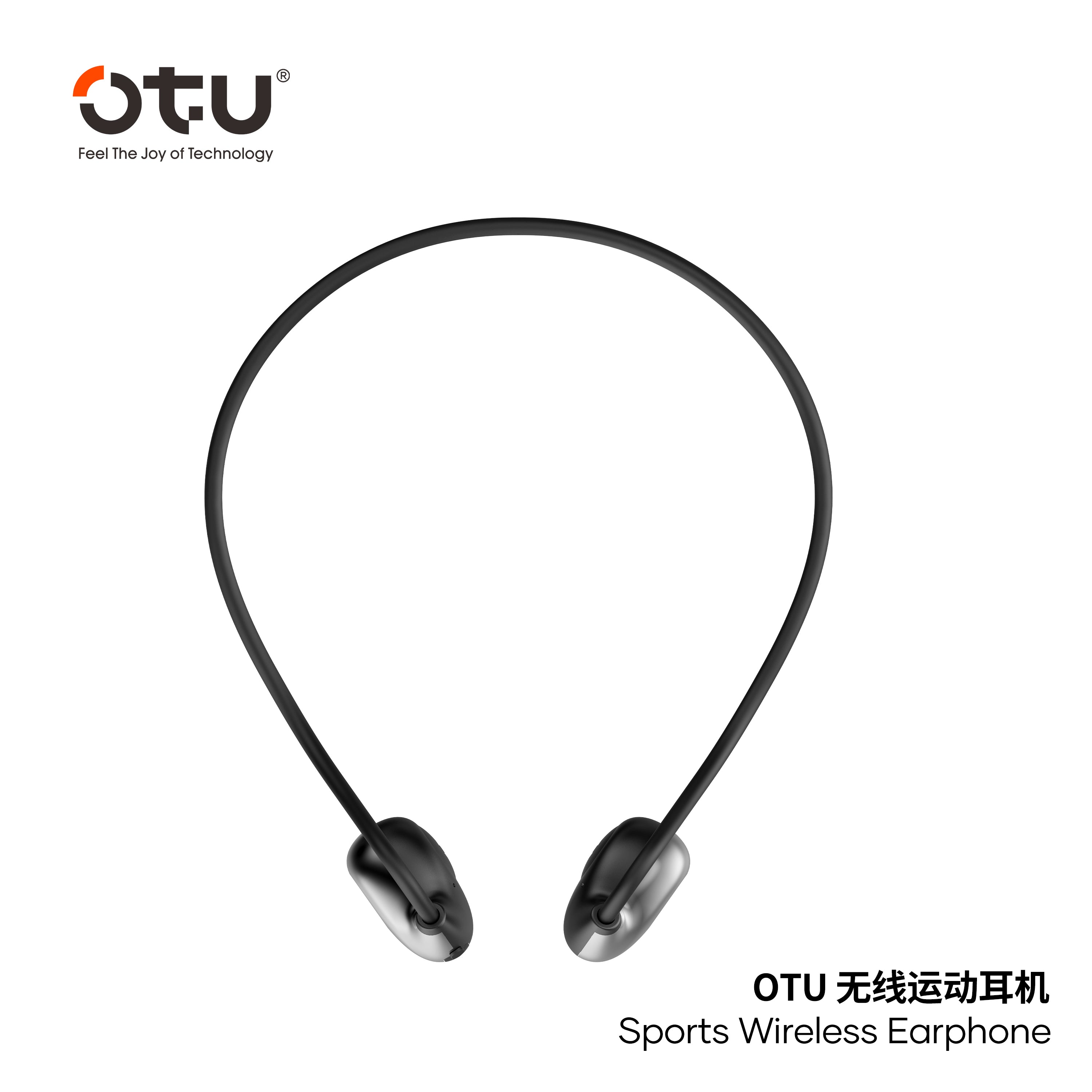 OTU Ai-401 Open Ear Sports Headphones - Bluetooth 5.3, 360° Panoramic Sound, ENC Noise Reduction, Titanium Frame, Sweatproof