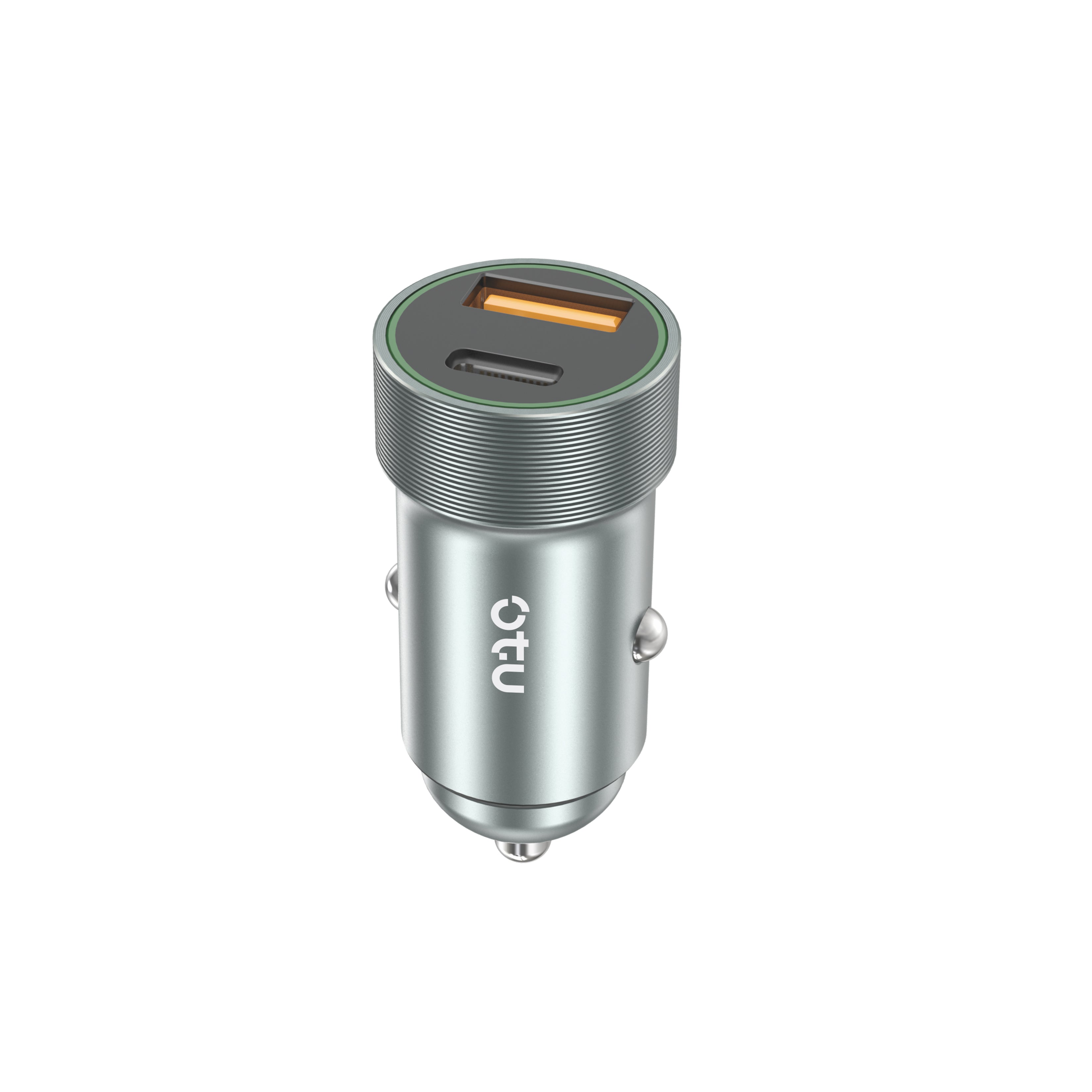 OTU C01 Metal Car Charger with QC3.0 & PD 20W Fast Charging – Safe and Durable Alloy Design