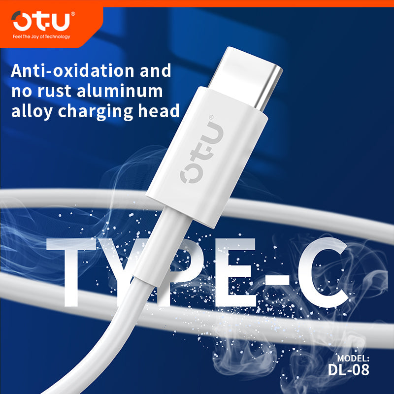 OTU DL08 60W Fast Charging & Data Cable - Universal USB-C Charger for Phone, Tablet, Laptop - Durable & Safe