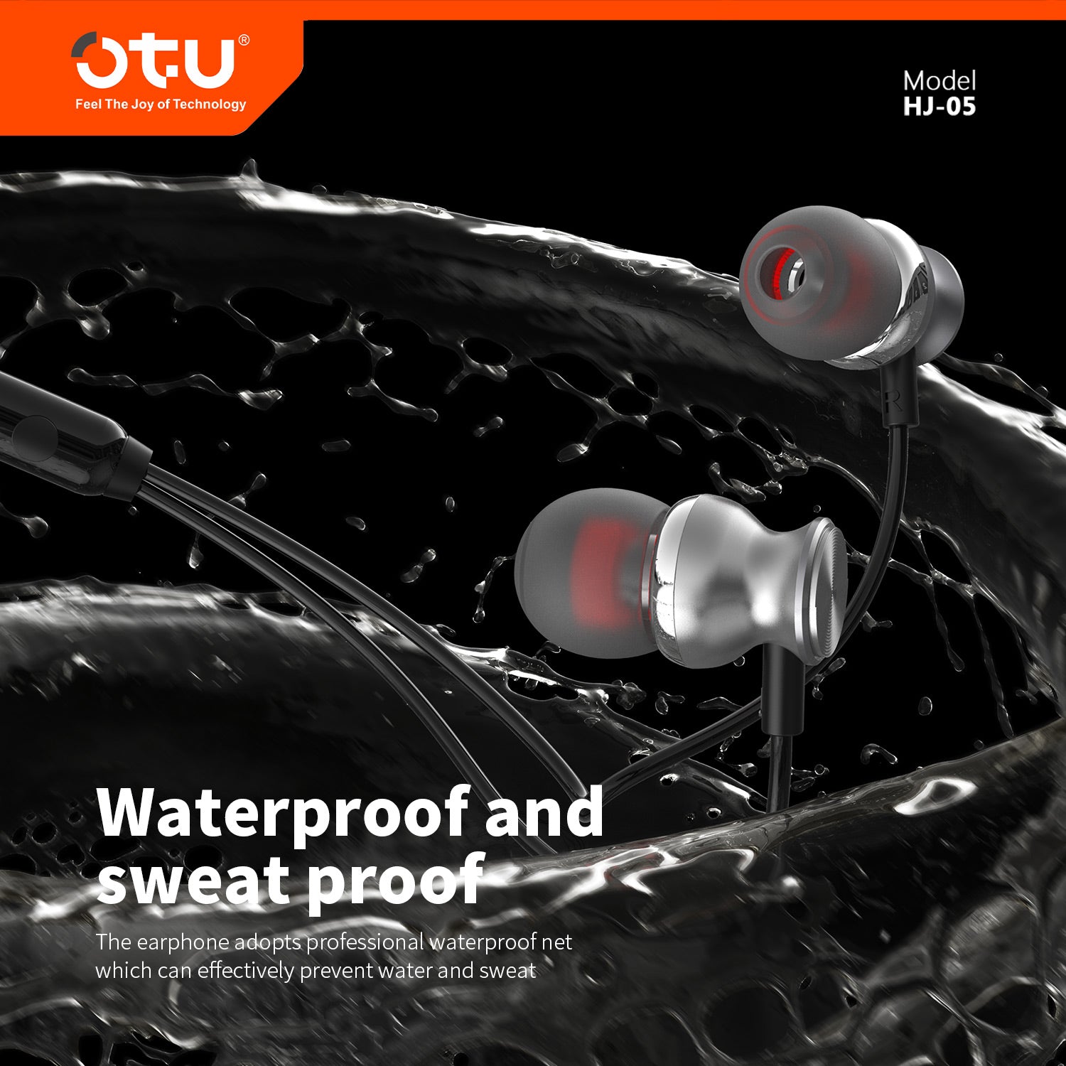 OTU HJ-05 Hi-Fi Metal In-Ear Earphones with Smart Noise Cancellation & Comfort Fit
