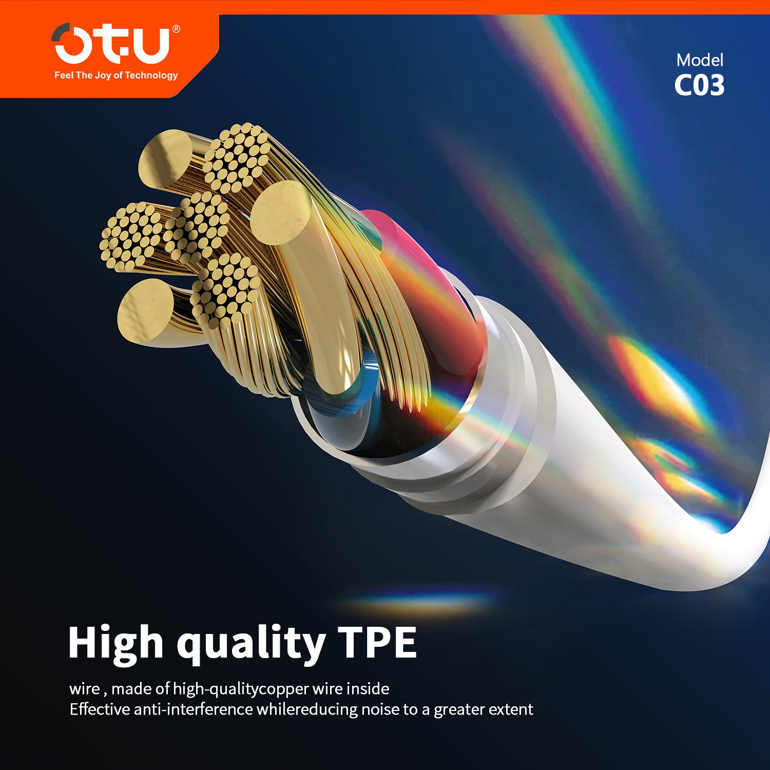 OTU HJ03 Active Noise Cancelling Wired Earphones – HiFi Sound, Comfort Fit, In-Line Mic