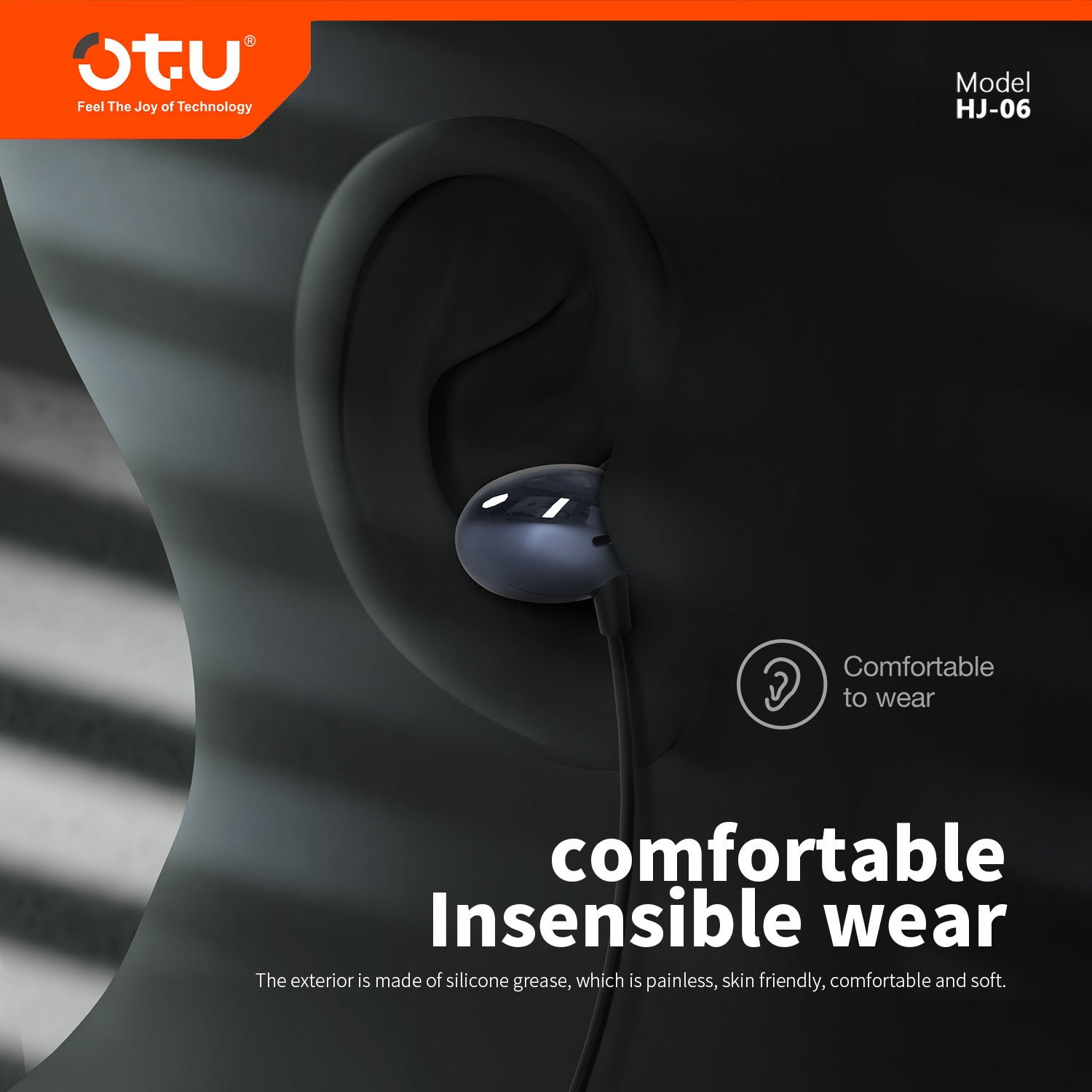 OTU HJ06 Upgraded Stereo Wired Earbuds – Enhanced Bass, Noise Isolation & Comfortable Fit