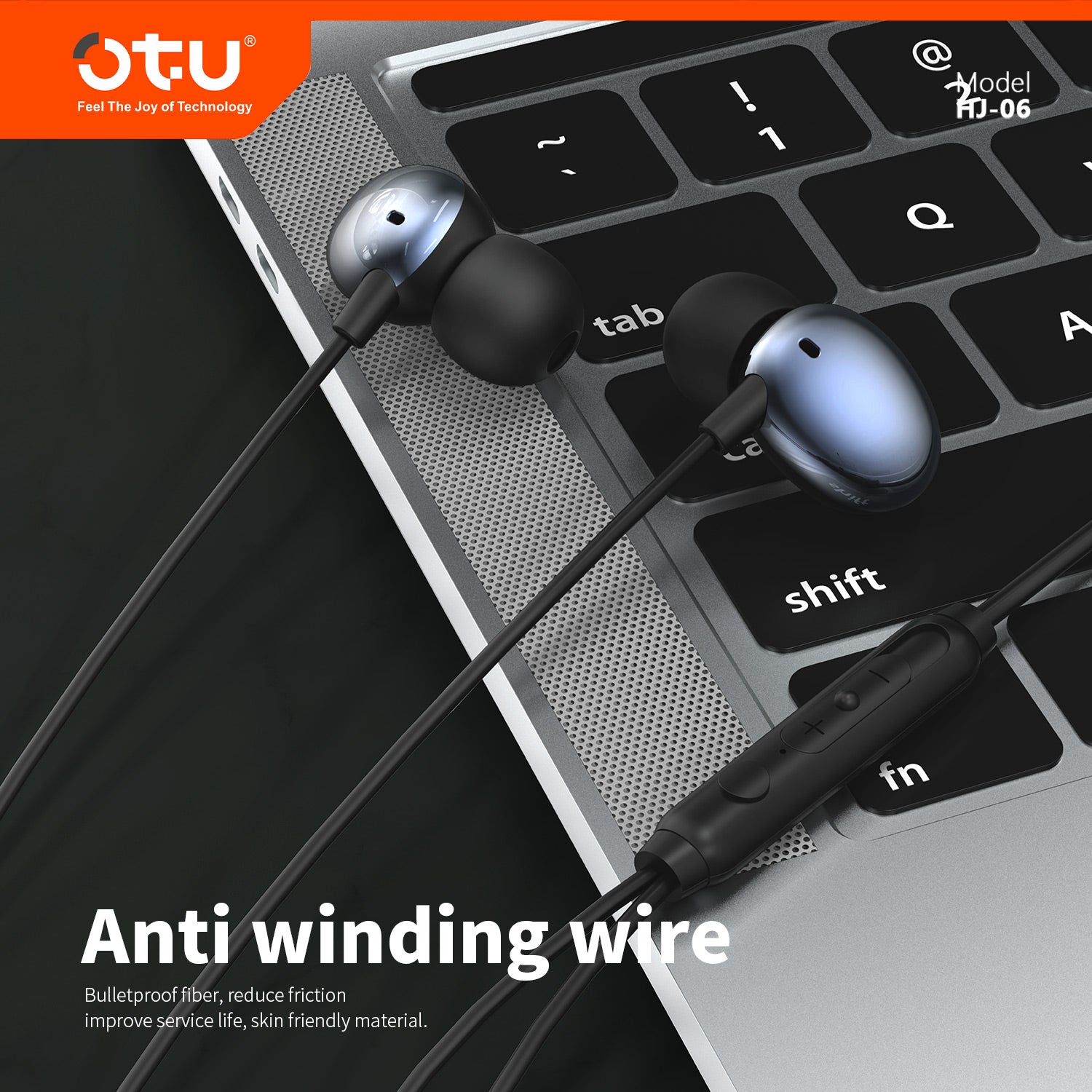 OTU HJ06 Upgraded Stereo Wired Earbuds – Enhanced Bass, Noise Isolation & Comfortable Fit
