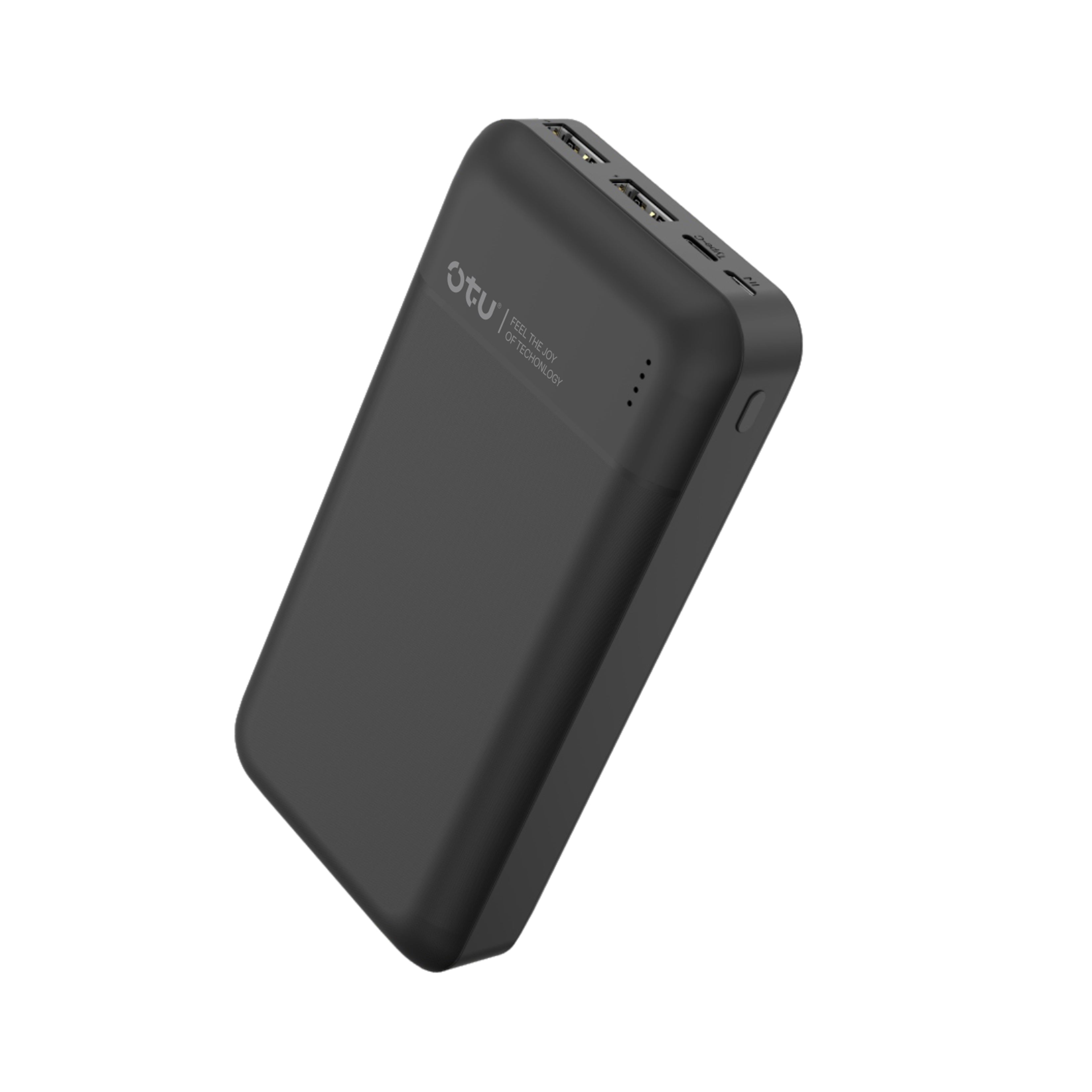 OTU PB201 20000mAh Ultra-Compact Portable Charger – Dual USB Output, High-Speed Power Bank for Phones & Devices
