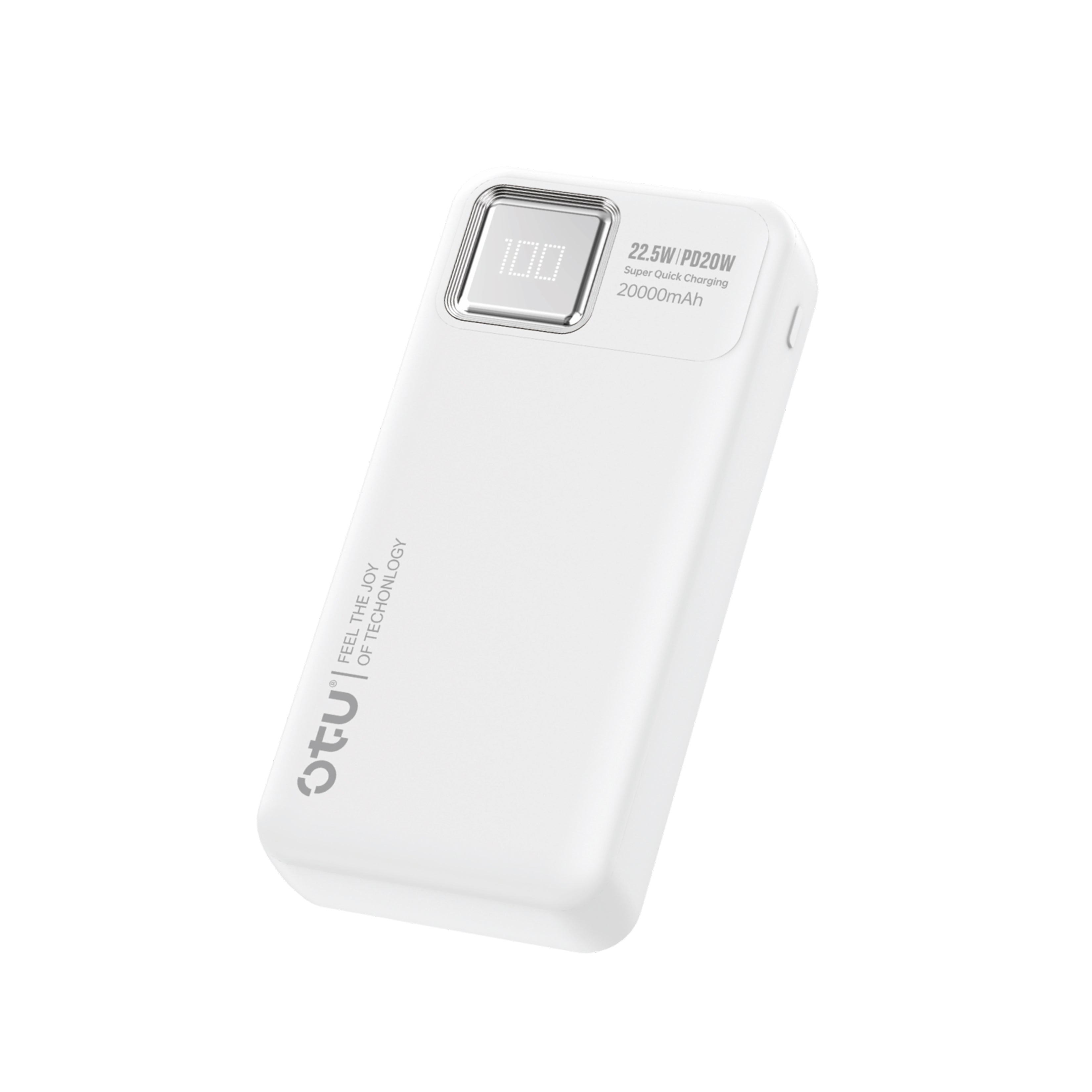 OTU PB202 20000mAh Power Bank with Digital Display – 22.5W High-Speed Portable Charger, Ultra-Safe Polymer Battery