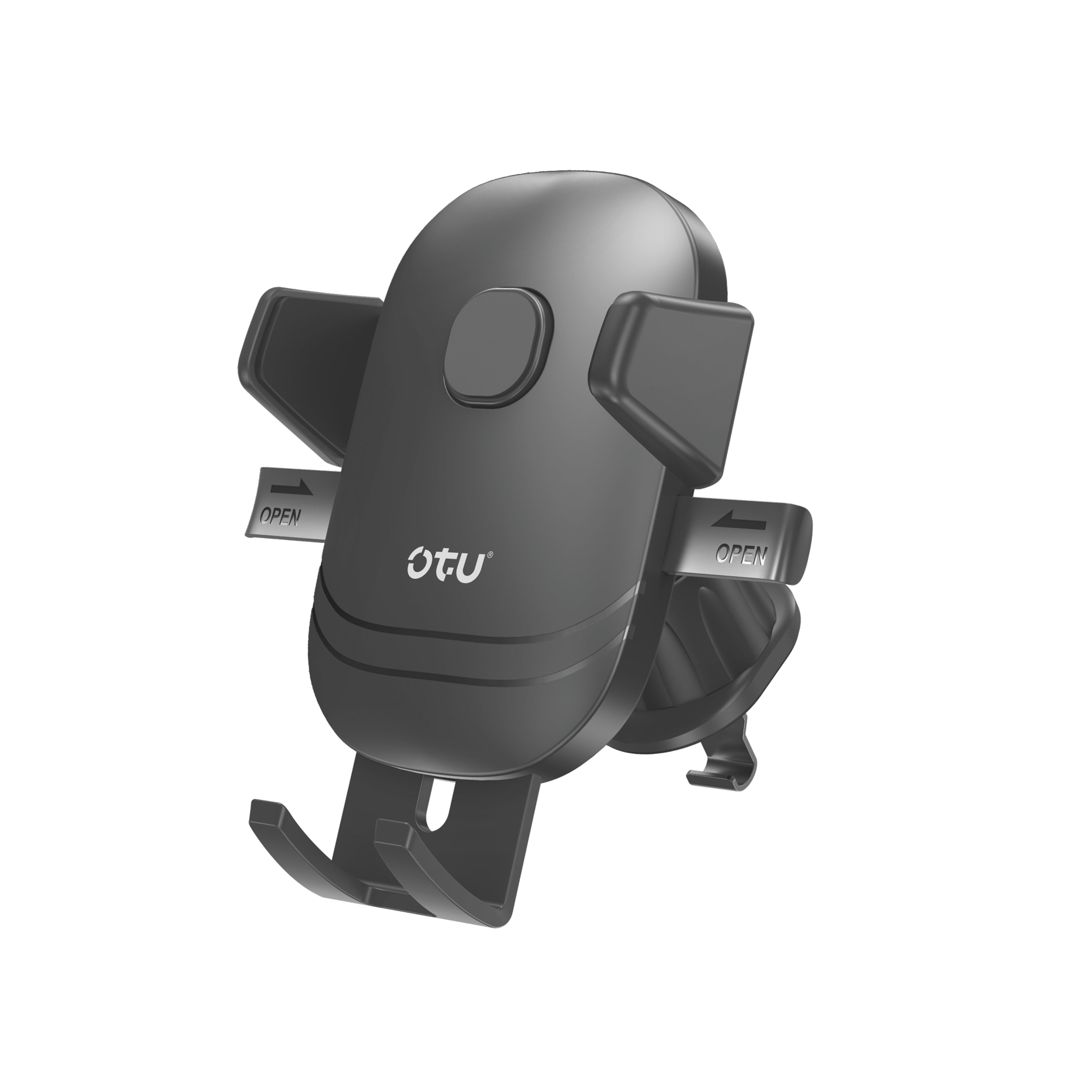 OTU ZH01 Automatic Locking 360° Adjustable Car Phone Mount – Vent Clip Holder with Strong Grip, Charging Port Access