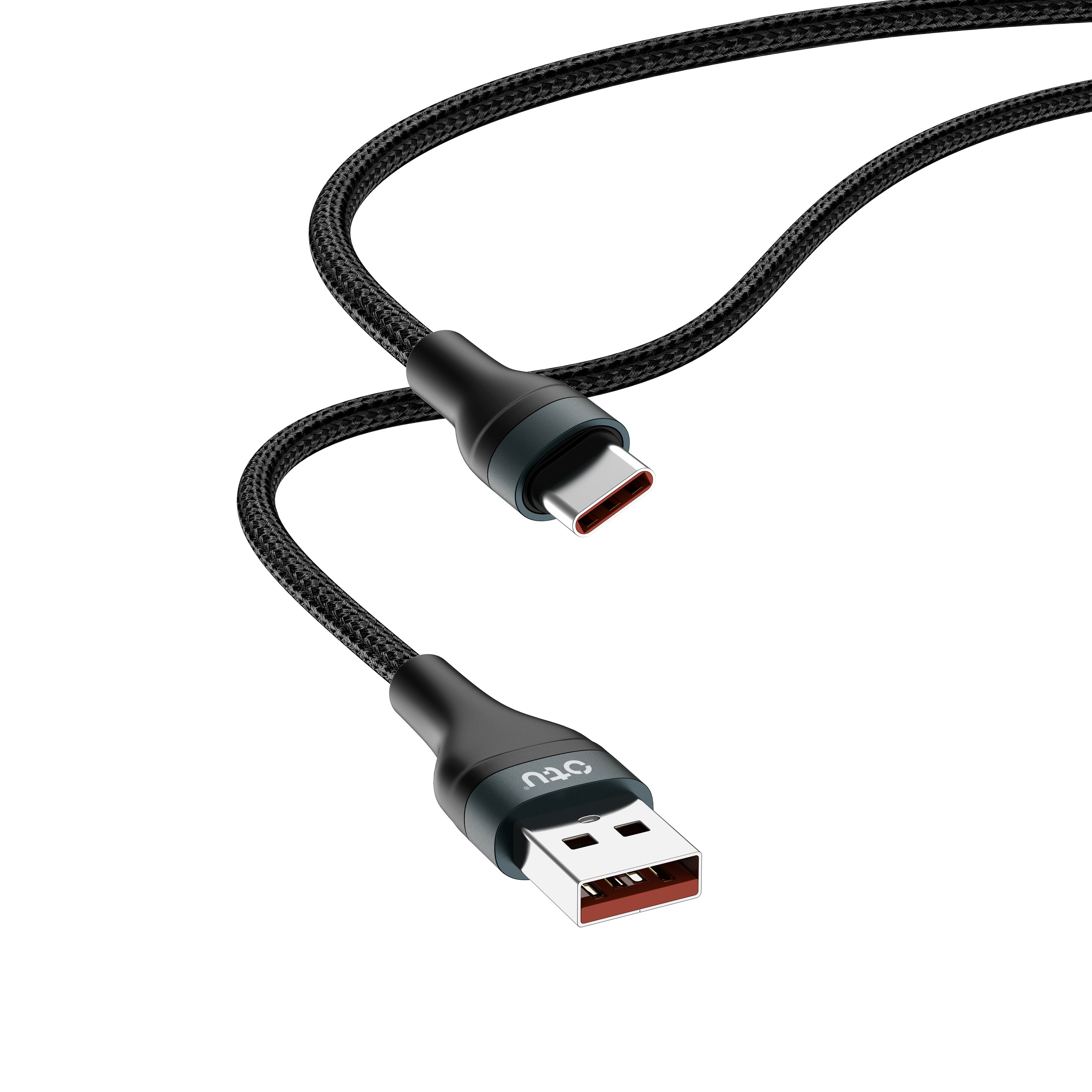 OTU DL20 5A Super Fast Charging Cable 1M  Nylon Braided USB Cable for Type-C, Lightning, Micro-USB - Data Sync & Rapid Charge