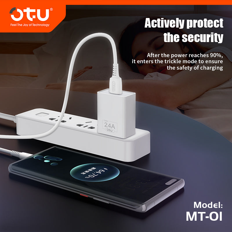 OTU MT01 Smart & Fast Charger Cable – Safe 5V/2.4A Multi-Device Charging Pad