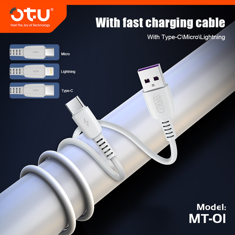 OTU MT01 Smart & Fast Charger Cable – Safe 5V/2.4A Multi-Device Charging Pad