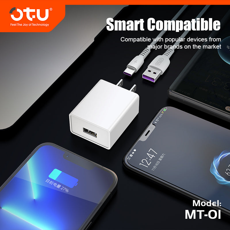 OTU MT01 Smart & Fast Charger Cable – Safe 5V/2.4A Multi-Device Charging Pad