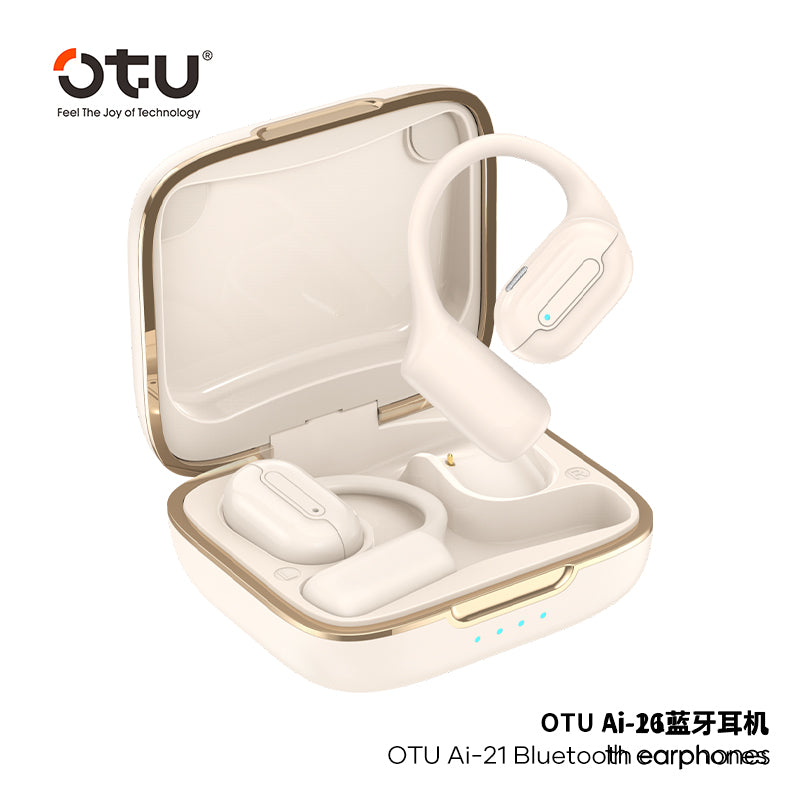 OTU AI-21 Wireless Earbuds - Bluetooth 5.3, 40H Battery, Dolby-Level Sound, Titanium Diaphragm, Cloud Comfort Fit