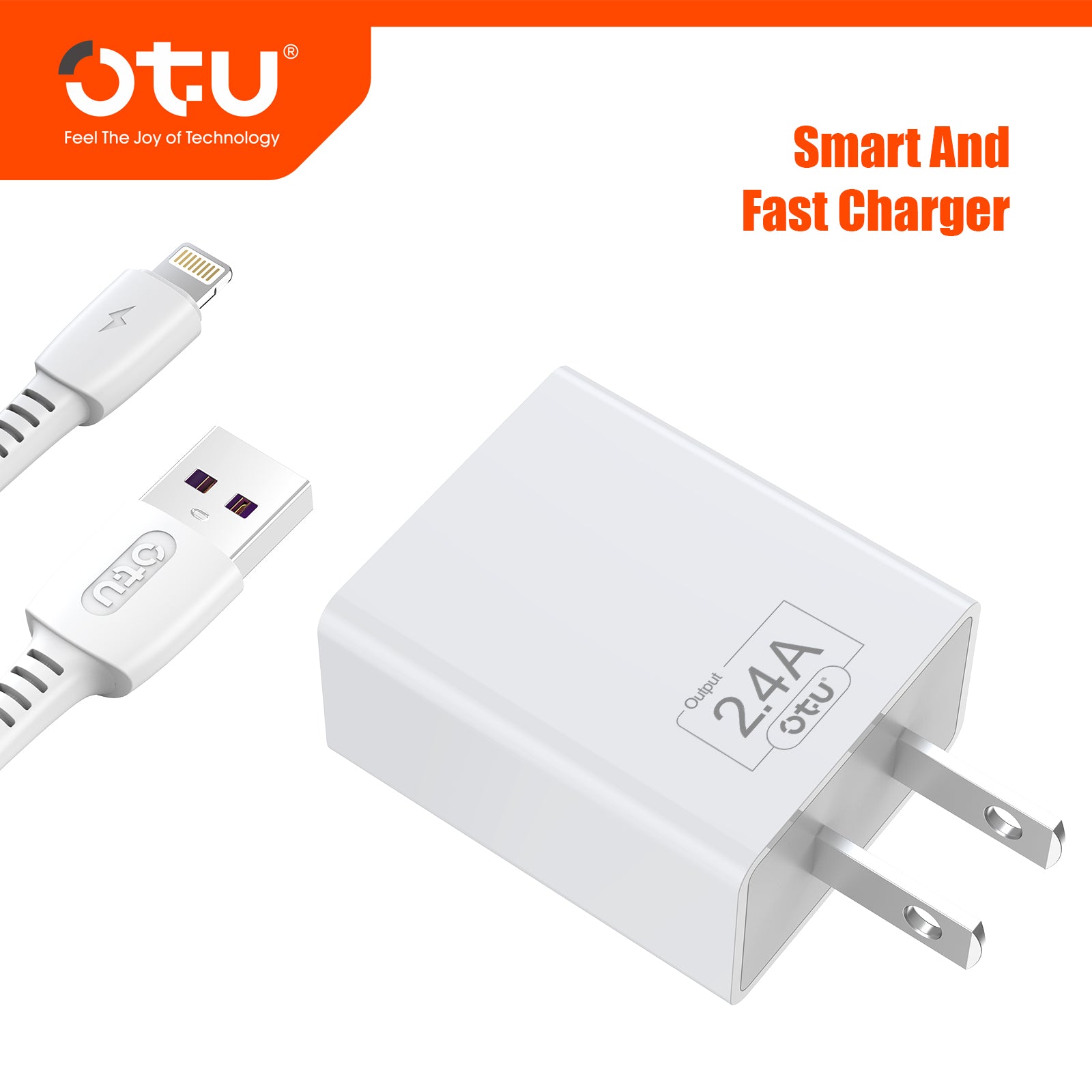 OTU MT01 Smart & Fast Charger Cable – Safe 5V/2.4A Multi-Device Charging Pad